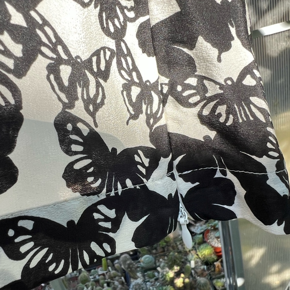 100% Silk Butterfly Top szS - Picture 7 of 15